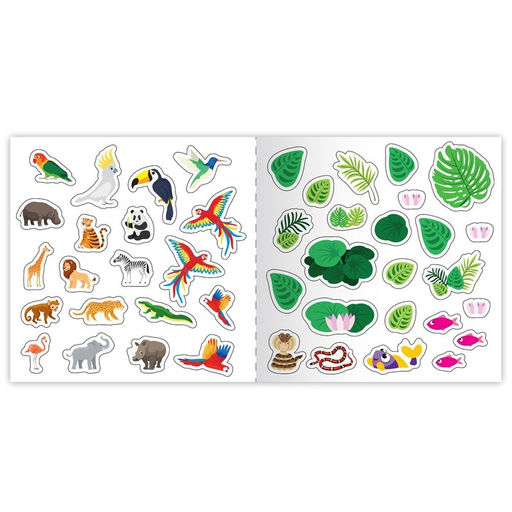 Раскраска по номерам с наклейками Дикие животные, 16 стр. - Буква-ленд фото 5