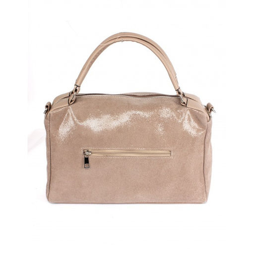 Сумка женская натуральная кожа ADEL-152/3в (отделка ИСК/КОЖА), 1отд, плеч/ремень, капучино 264385 - Adelia фото 2
