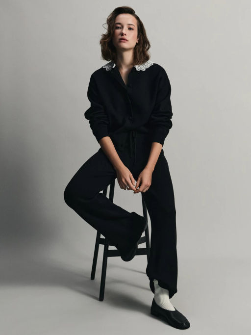 Вязаные брюки на кулиске / Zarina  фото 2