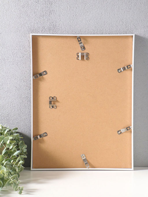 Фоторамка пластик 30х40 см "Современная классика" беж и белый 42,6х32,6х1,5 см