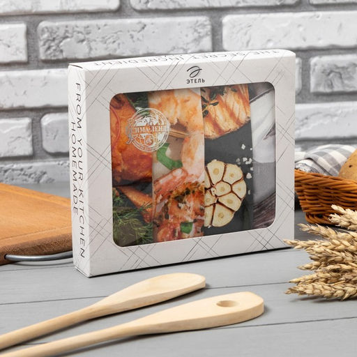 Набор полотенец Этель Fish dish 4 шт, 100% хлопок  фото 3