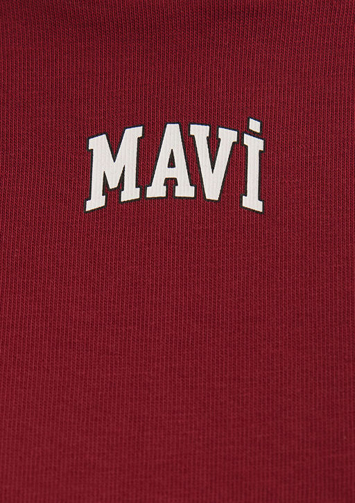 Mavi Logo Bask?l? K?rm?z? Crop Tisort  фото 7