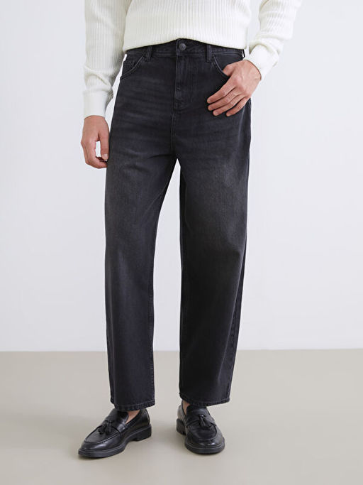 Loose Fit Erkek Jean Pantolon