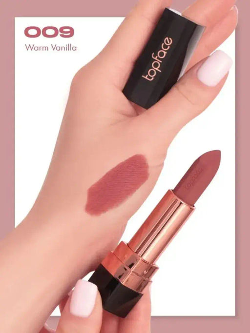 Topface Помада матовая устойчивая для губ Instyle "Matte Lipstick" тон 09, теплая ваниль РТ155 (4гр)