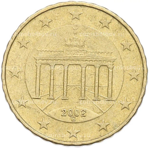 Монета 10 евроцентов 2002 года G Германия