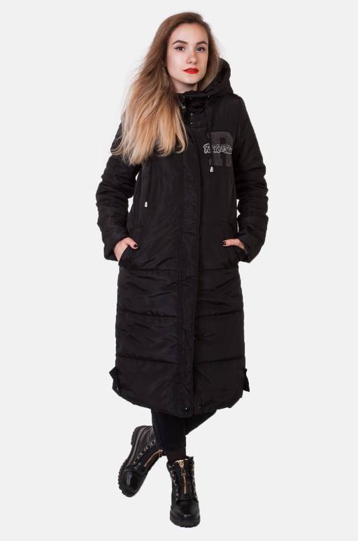 Черное стеганое пальто Review (Австралия). Трендовая новинка из последней демисезонной коллекции! №167 ОСТАТКИ СЛАДКИ!!!!