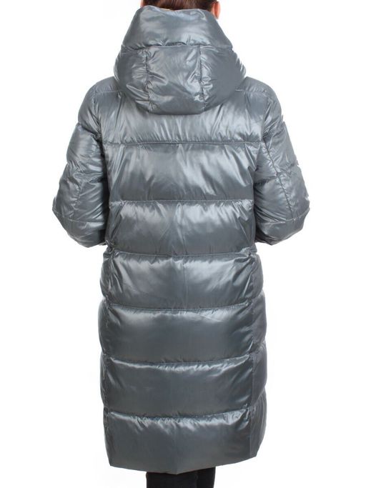 YM 2119 GRAY/BLUE Куртка зимняя женская MAYYIYA (200 гр. холлофайбера) - Fashion фото 5