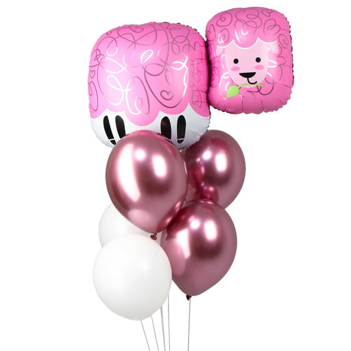 Воздушные шары, букет «Милая овечка», набор 7 шт.