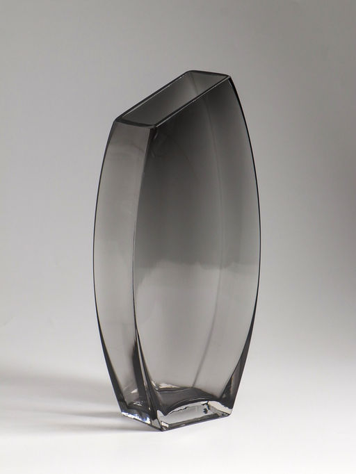 Ваза «Эйми», 29.5×13 см, стекло, серая