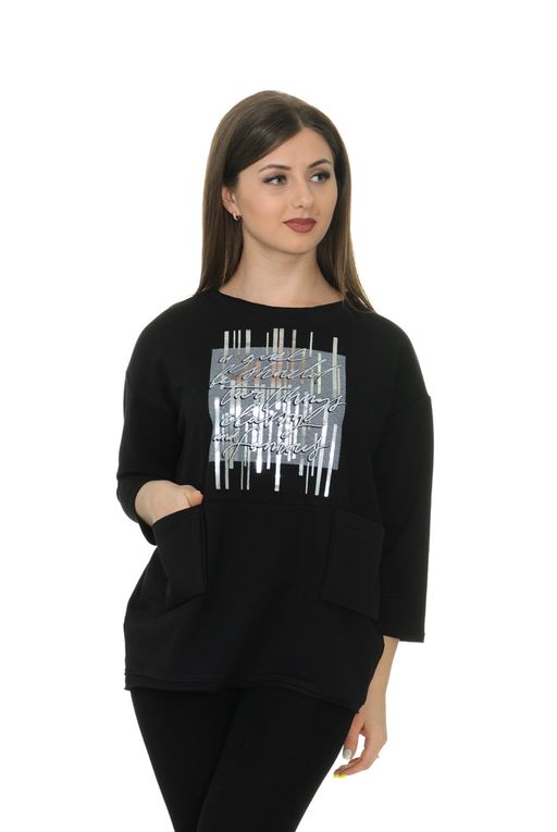 Джемпер Сияние черный - Марлен фото 3