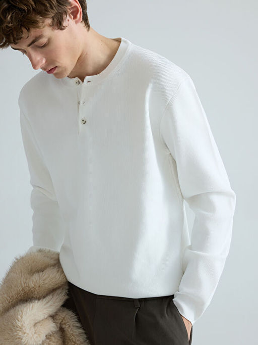 Bisiklet Yaka Erkek Triko Kazak