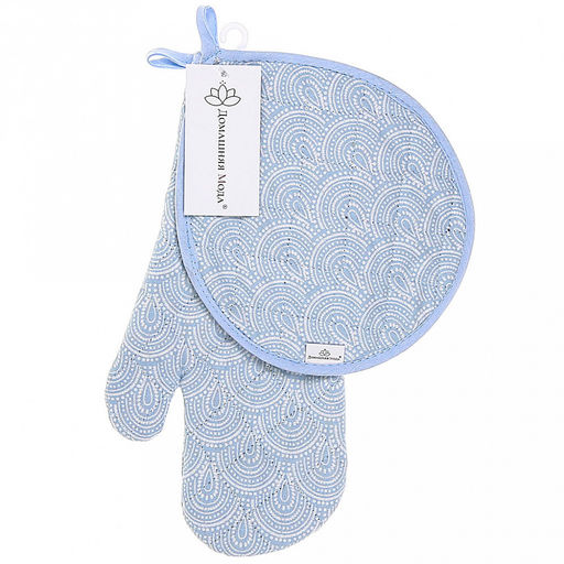 "Африканские прерии К" Кухонный комплект: прихватка-варежка 15х30см + прихватка "Капелька" 20х25см, хлопок "Премиум" 191г/м2 - хлопок 100%, наполнитель - ватин 280гр/м2, "Домашняя мода" (Россия)