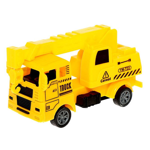 Набор машинок «Спецтехника», 3 шт., дорожные знаки, МИКС