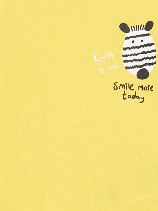 Bisiklet Yaka Uzun Kollu Bask?l? Erkek Bebek Pijama Tak?m? - Waikiki фото 3