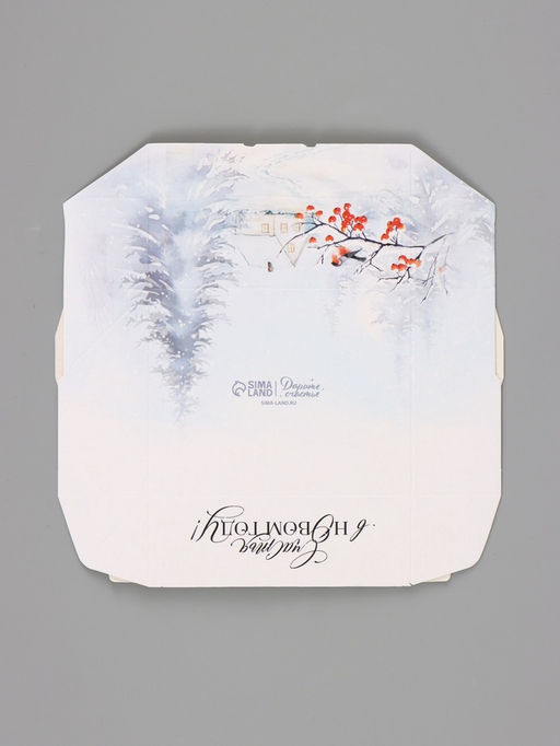 Цена за 5 шт. Коробка складная «Снегири», 10 × 8 × 3,5 см