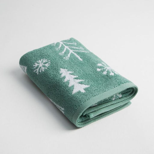 Полотенце махровое Этель Ёлочки 50х90см, 100% хлопок, 420гр/м2  фото 2