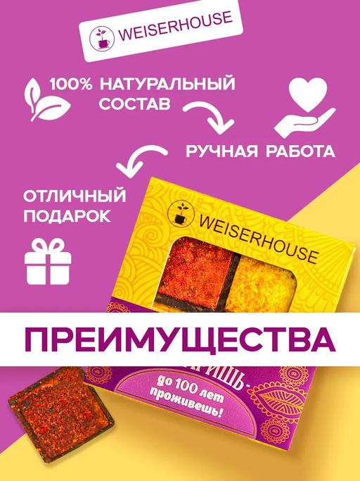Заваришь - до ста лет проживешь, плитка 40 гр. 1 уп. - Weiserhouse фото 6