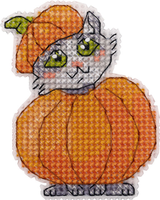 Klart набор для вышивания 8-556 Магниты. Кошачий карнавал 7.5 х 6 см