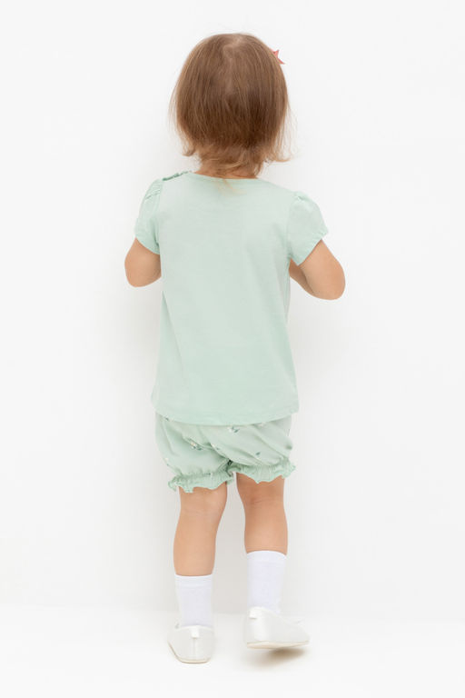 Crockid _ КР 400683/пастельно-зеленый,милые цветочки к543 шорты д/дев яс  фото 5