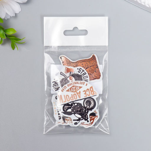 Декор для творчества дерево «Брутальность» набор 6 шт.