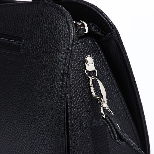 Сумка женская TEXTURA, тоут, средний размер, цвет чёрный  фото 5