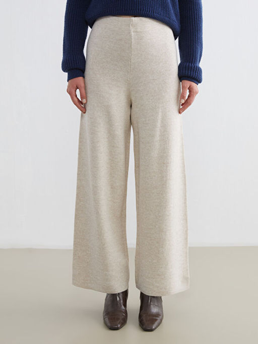 Beli Lastikli Geni? Pa?a Kad?n Triko Pantolon