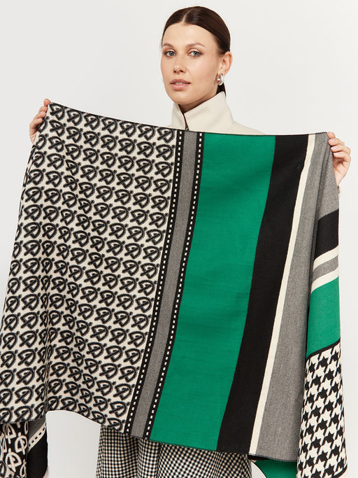 в составе ШЕСТЬ и КАШЕМИР Большой, мягкий, теплый однотонный двусторонний палантин - Tantino фото 2