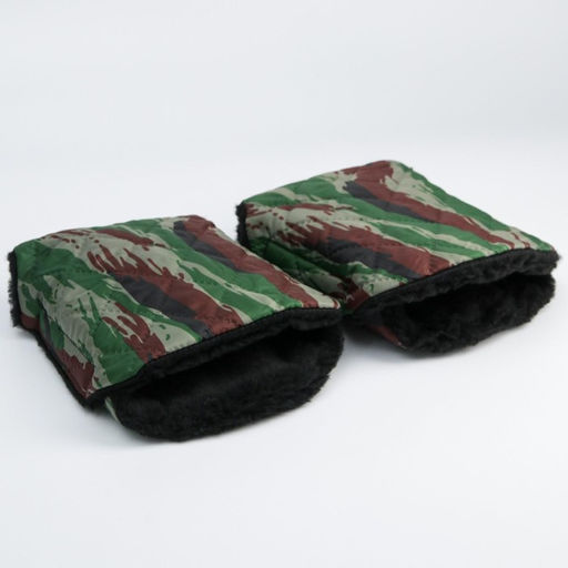 Варежки-муфты на ручку коляски, 2 шт., стеганные, цвет камуфляж - Simaland фото 5