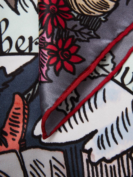 Платок жен. шелк 90х90 E03-8492-07