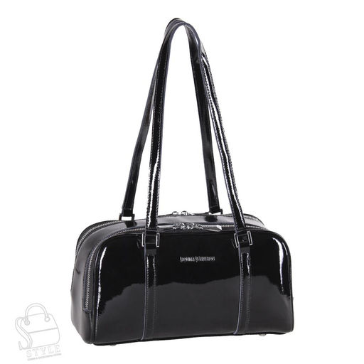 Сумка женская кожаная 5113P black Polina&Eiterou  в Новосибирске