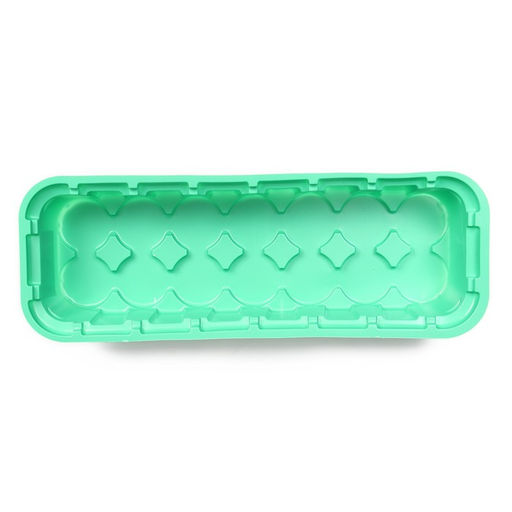 Цена за 5 шт. Мини - парник для рассады, 35×13×11 см, 14 ячеек под таблетки для рассады d=4 см, пластик, Greengo