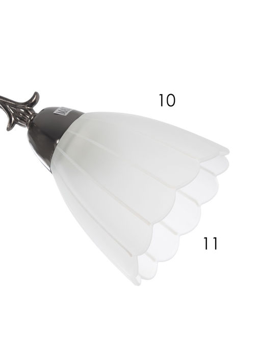 Люстра ЭкономСвет 4671/3AN, 3×40 Вт, E27, 55×55×33 см, цвет чёрный хром
