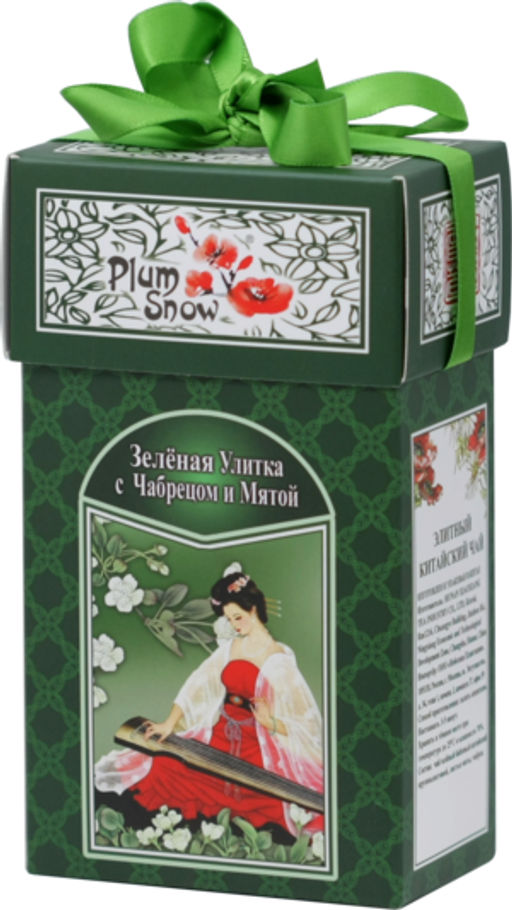 PLUM SNOW. Зелёная Улитка. Чабрец и мята 100 гр. карт.пачка