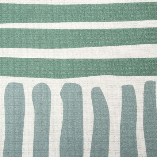 Плед с бахромой «Этель» Lines, 130×180 см, зелёный