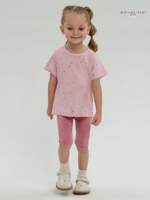 Костюм Актив лиловые сердечки-сухая роза - Sovalina фото 12