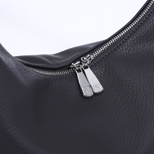 Сумка-мешок на молнии, наружный карман, длинный ремень, цвет тёмно-серый - Simaland фото 4