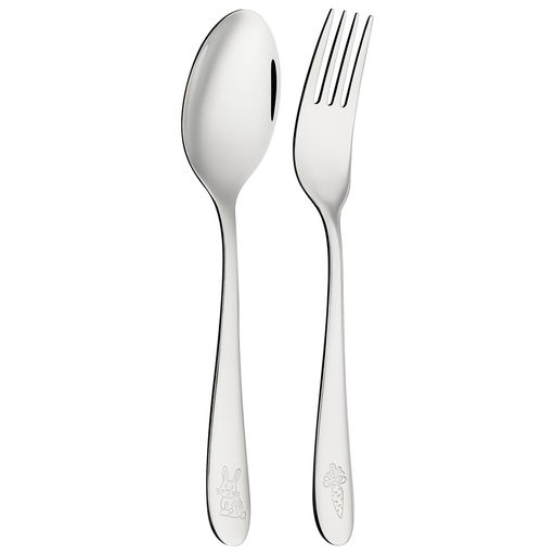 НАБОР ДЕТСКИХ СТОЛОВЫХ ПРИБОРОВ ZOO AGNESS 2 ПР