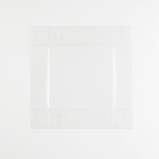 Цена за 2 шт. Коробка для цветов с PVC крышкой, розовая, упаковка подарочная, 12×12×12 см