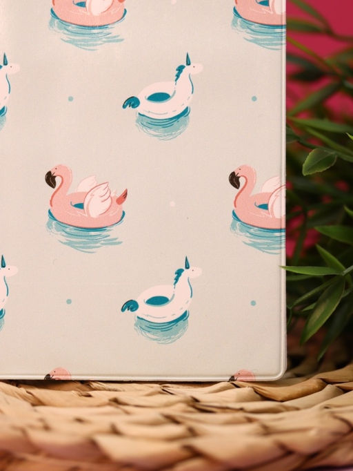 ОБЛОЖКА ДЛЯ ПАСПОРТА Flamingo Unicorn, плотность 560 мкм