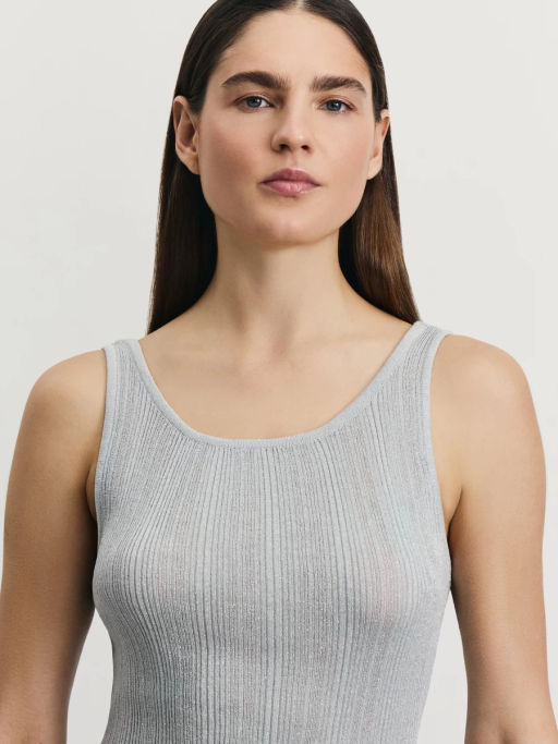 Майка из вискозы с люрексом / Zarina  фото 6