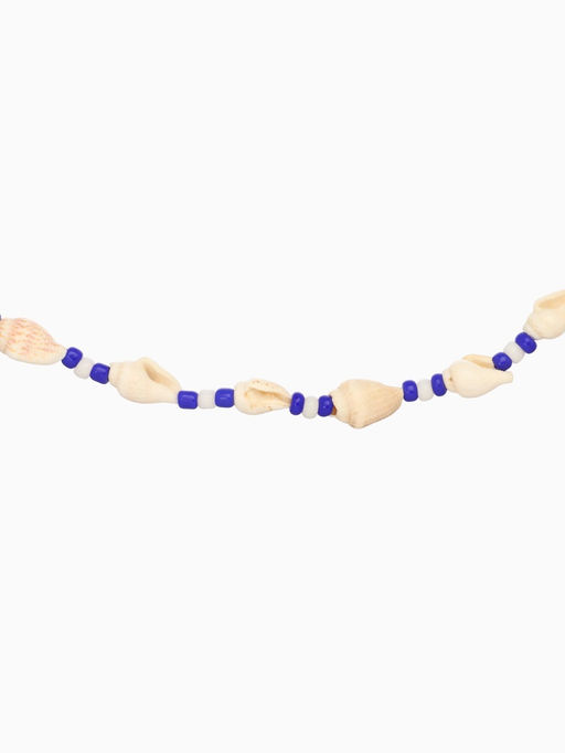 Ожерелье с ракушками «Халия», длина 35 см, синее