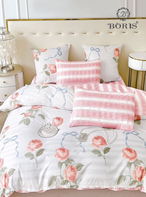 КПБ Boris Двусторонний Страйп-сатин BORDSS007 Евро