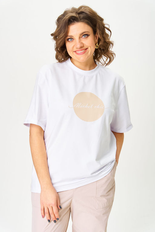 Костюм Michel Chic 1414 белый, бежевый  фото 3