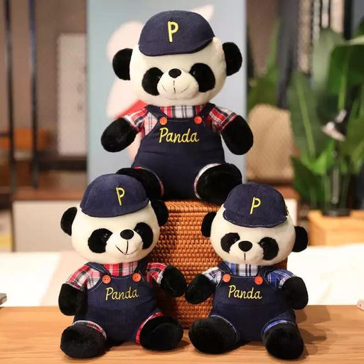 Мягкая игрушка Панда в кепке 55 см