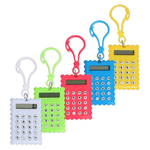 Цена за 2 шт. Калькулятор - брелок «Печенье» 8-разрядный, МИКС