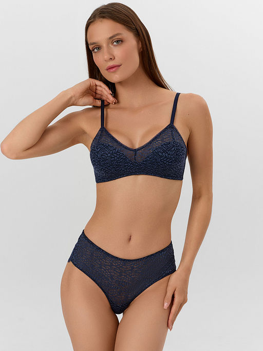 Бюстгальтер женский синий кружевной - Mark formelle фото 2