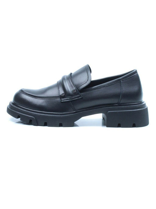 03-C1818-1 BLACK Лоферы женские (натуральная кожа)