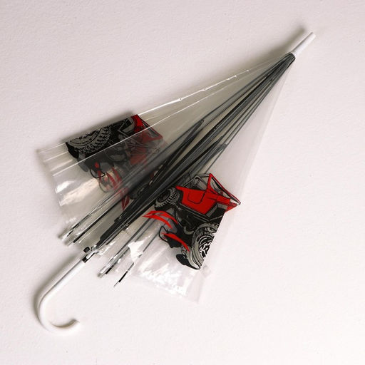 Зонт детский Внедорожник? полуавтомат прозрачный, d=90 см - Funny toys фото 7