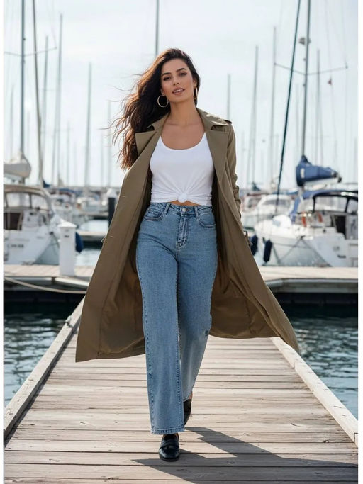 Джинсы R женские трубы D371 Уценка(88597)