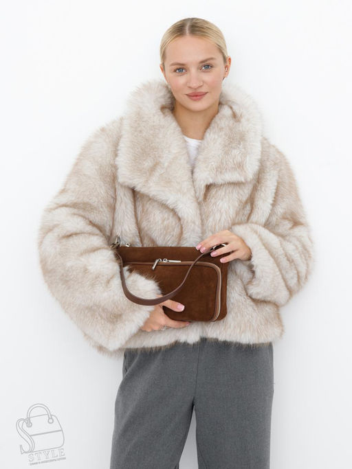 Сумка женская кожаная 8200PEF cocoa Polina&Eiterou в Новосибирске